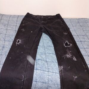 Distressed Black Jeans